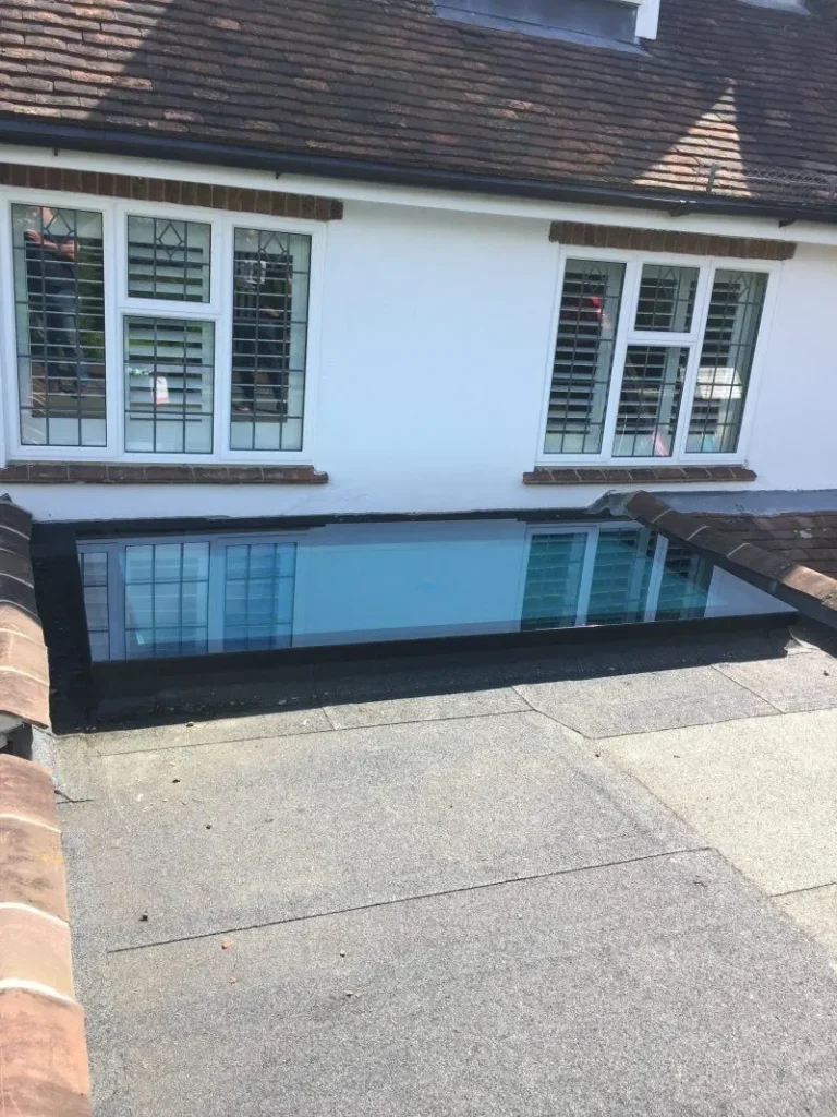 Flat glass rooflight seen from inside — Conservatory roofs in Woodford Bridge