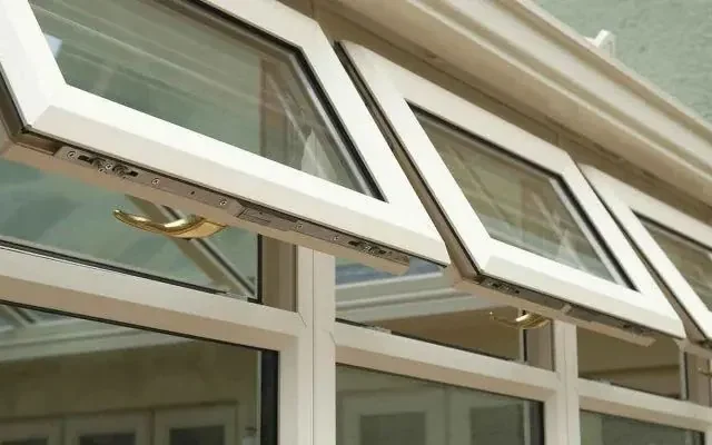 Top opening white uPVC windows