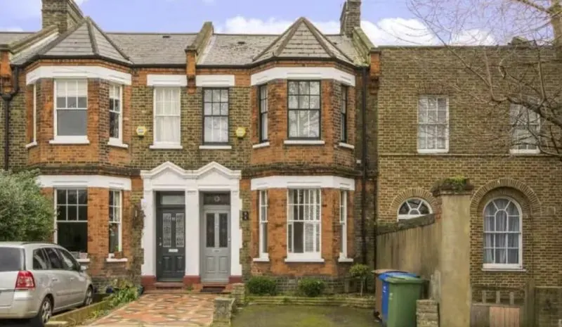 Victorian terraced houses in North London with replacement windows and doors